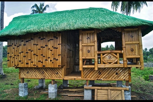 Contoh Desain  Rumah  Bambu  Sederhana  Dan Unik Model Rumah  Terkini
