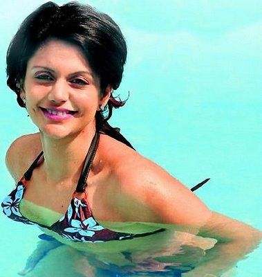 Mandira Bedi in Bikini in real