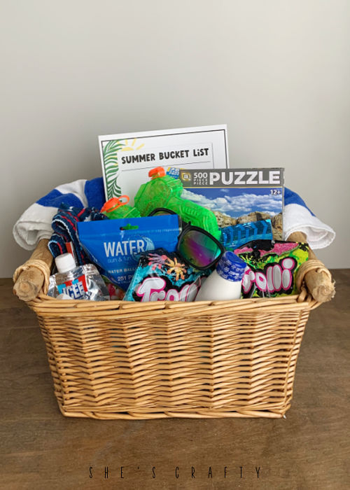 Summer Celebration Basket for teens.