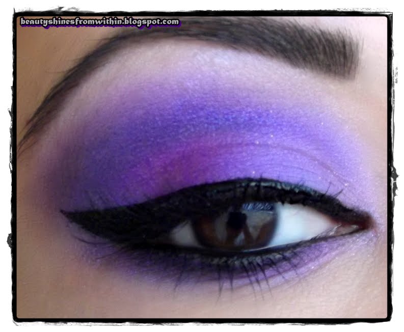 Light purple eyeshadow
