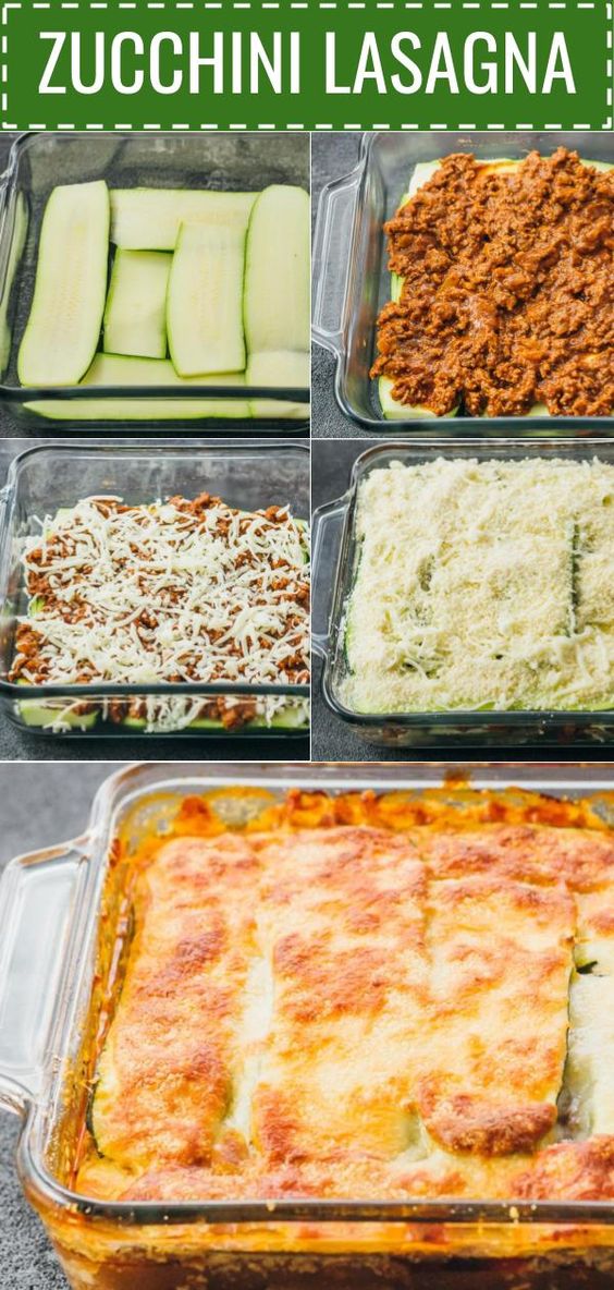 This easy zucchini lasagna is a great low carb and healthy alternative to your typical lasagna #keto #lowcarb #healthy #recipe