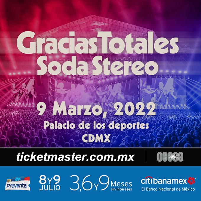 ¡Gracias Totales-Soda Stereo! seducirá de nueva cuenta a la Ciudad de México