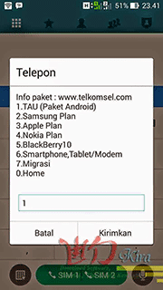 Cara daftar TAU Android wd-kira