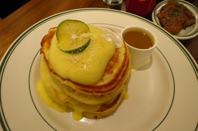 Clinton Street Baking Co., lemon curd pancake