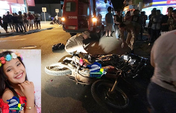 Tragédia - Caminhão passa por cima de motocicleta e esmaga criança de 07 anos em Ji-Paraná