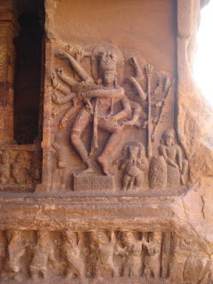 Badami caves - dancing shiva