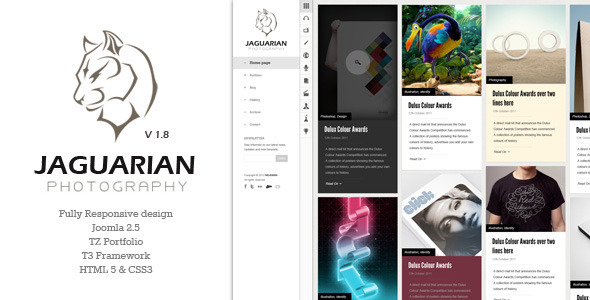 Jaguarian - Responsive Joomla Template - Creative Joomla