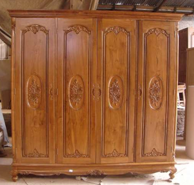lemari pakaaian kayu jati 4 pintu lemari pakaaian kayu jati 4 pintu