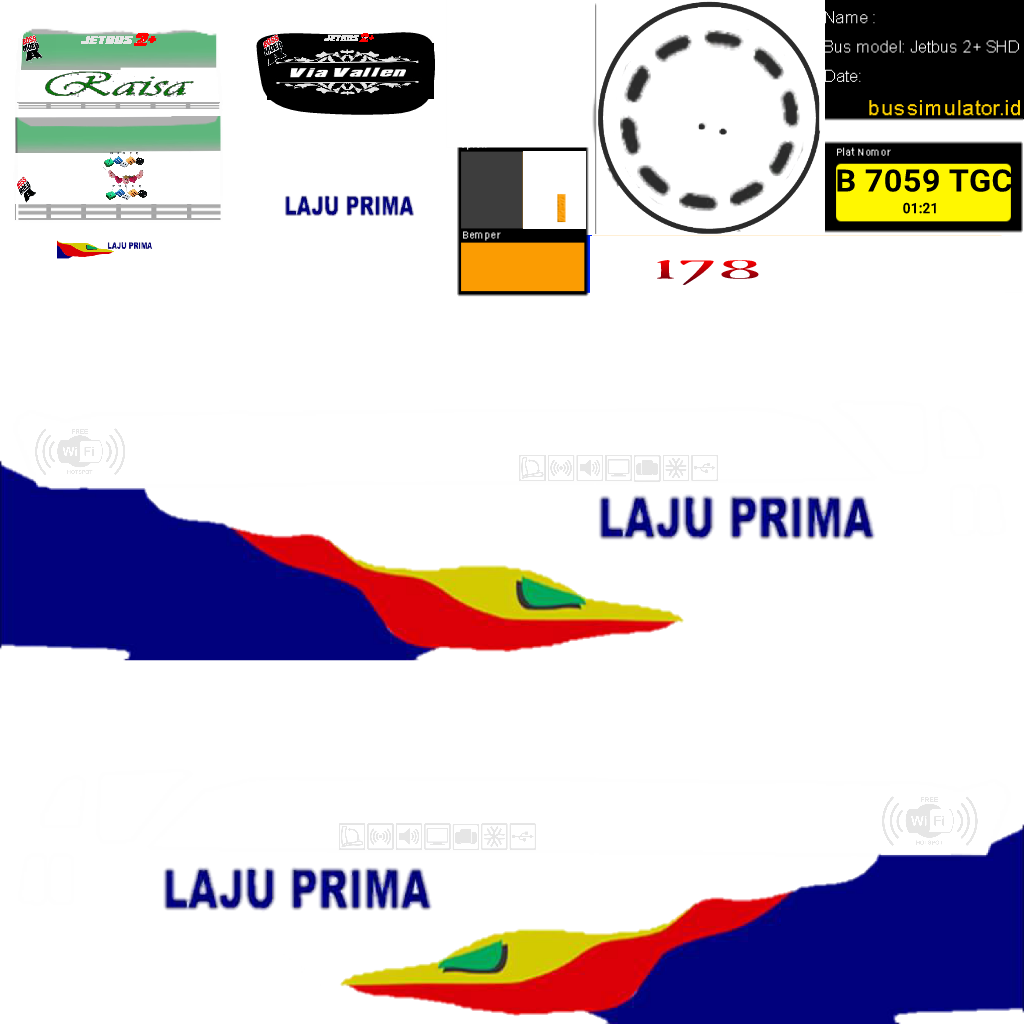 Livery Bus Simulator Indonesia Jernih PNG Bagian V8 ...
