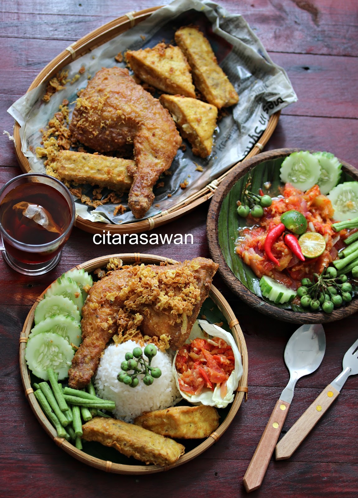 Nasi Ayam Penyet ~ Resepi Terbaik