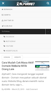 cara memasang icon pada menu navigasi blog