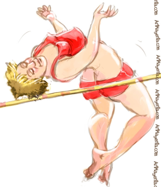 High Jump is a figure drawing by Artmagenta