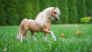 przemalowany kuc Barbie - Haflinger