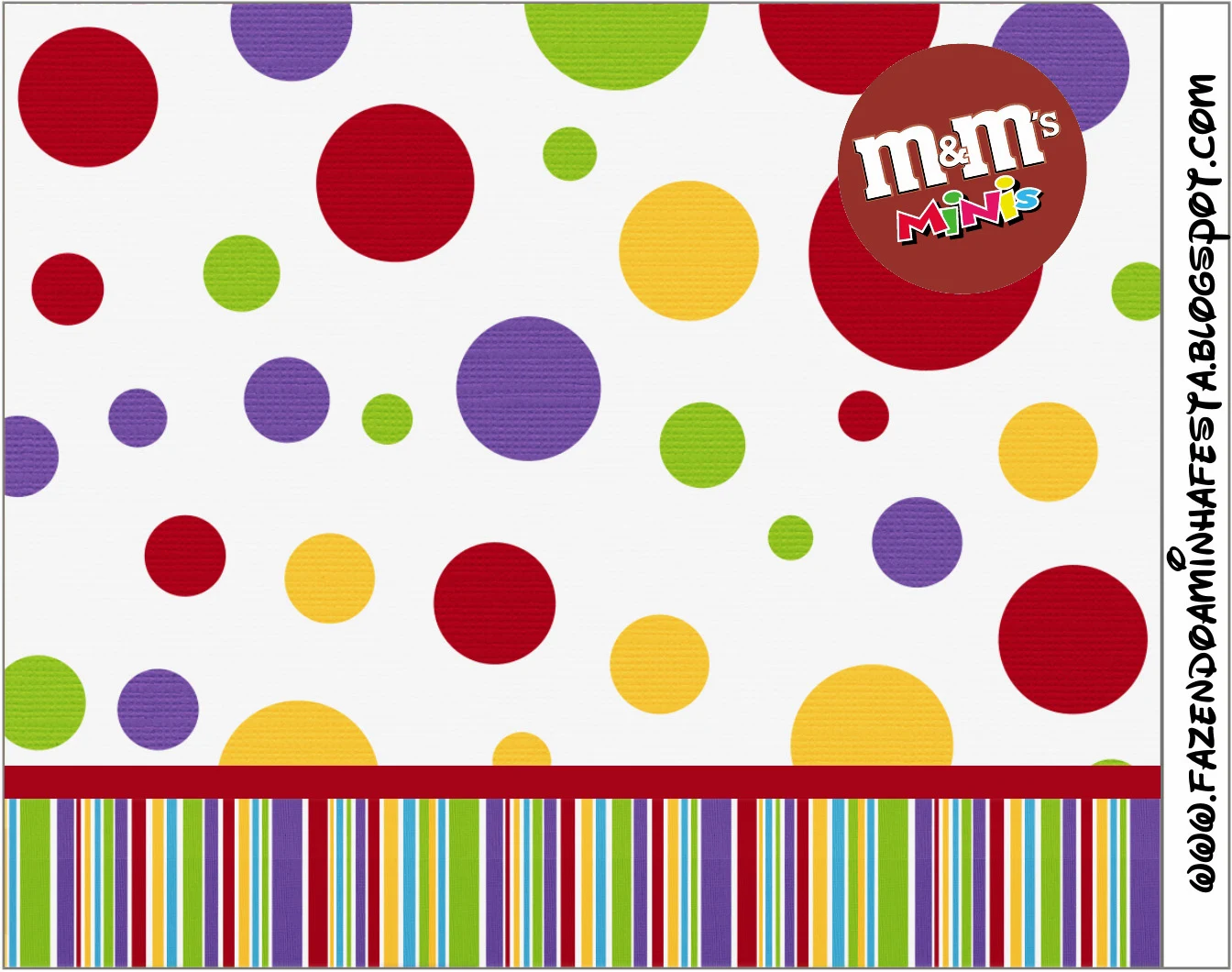 M & Ms Free Printable Label.