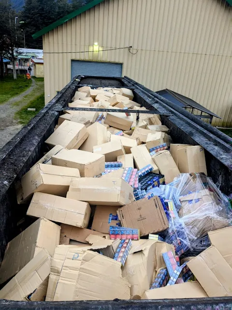 Aduana de Osorno destruye más de 10 toneladas de cigarrillos de contrabando