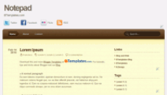 notepad-blogger-template
