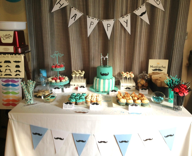 Sweet Table Theme Moustache Le Candy Bar