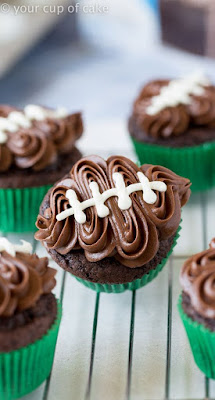 super bowl cupcake