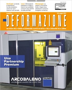 Deformazione 194 - Maggio 2013 | ISSN 1973-7270 | CBR 96 dpi | Mensile | Professionisti | Lamiera | Laser | Materiali
Strumento utile per il lavoro di chi ha fatto della lamiera il fulcro della propria attività, Deformazione è la più aggiornata rivista tecnica specializzata sulla lavorazione della lamiera e su tutte le altre tecniche di deformazione plastica dei metalli. La rivista, segue da vicino uno dei comparti industriali della macchina utensile più vivaci e dinamici, caratterizzato da una costante evoluzione e un continuo rinnovamento tecnologico che Deformazione, cronista attenta di ciò che accade nel proprio settore di riferimento, racconta ai lettori con competenza e obbiettività, in un linguaggio consono ma semplice. I contenuti della rivista sono il frutto delle esperienze dirette maturate dalla redazione a stretto contatto con i costruttori e i lettori che sono i veri protagonisti del settore, ognuno con la propria storia e il proprio bagaglio di esperienze, competenze e applicazioni. Ampia la tipologia degli argomenti trattati, che spaziano dal taglio dei formati lamiera con tecnologia laser, plasma e water-jet, alle tecniche più convenzionali come lo stampaggio a freddo e a caldo, la piegatura e la saldatura con processi MIG/MAG, TIG e laser.