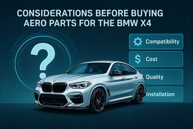 BMW X4のエアロパーツ購入前に知っておきたい注意点