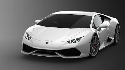 Lamborghini Huracan LP610-4 Spyder white color edition pose