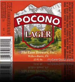 LionPoconoLagerLabel
