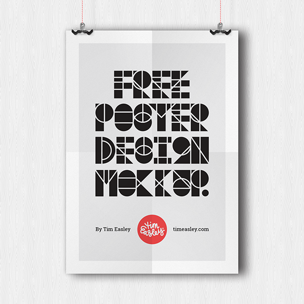 Poster Design Mockup PSD