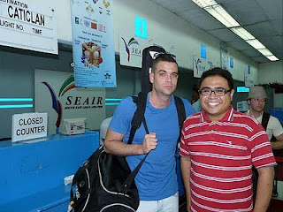 Mark Salling flight to Boracay