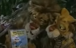 Theo and Cleo Lion Between The Lions