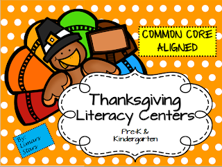  Thanksgiving Literacy Centers