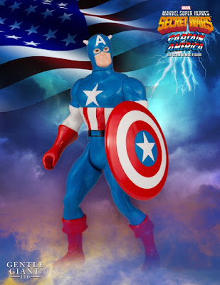Marvel’s Secret Wars Captain America 12” Jumbo Vintage Action Figure by Gentle Giant