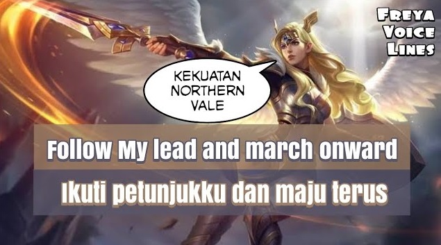 voice lines quotes freya mobile legends