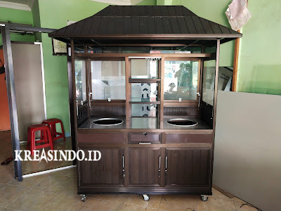 Mau Buat Gerobak Bakso Bahan Aluminium? Ini Dia 4 Model Lebih Gerobak Aluminium Bakso Terbaru 2020