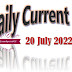 20 Jul Current Affairs