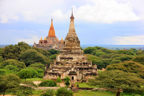 Templo Anada visto desde la pagoda Shwe Gu Gyi