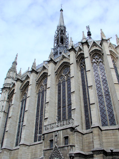 One of the finest examples of the Late Gothic is Sainte Chapelle located on the Île de la Cité near Notre Dame in Paris.