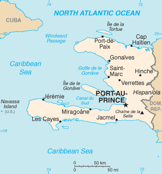 Haiti map and facts about Haiti