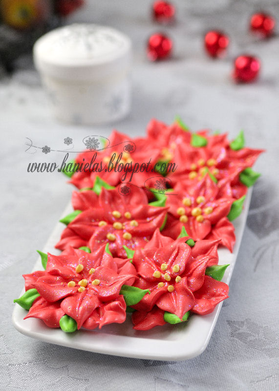 RecipesIdeas: Cake it Pretty: Meringue Christmas Poinsettia TUTORIAL