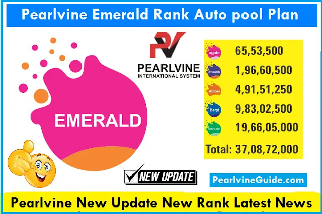 pearlvine new update new rank emerald rank auto pool income