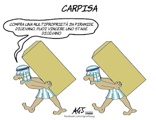 carpisa, stage, lavoro, giovani, vignetta, satira