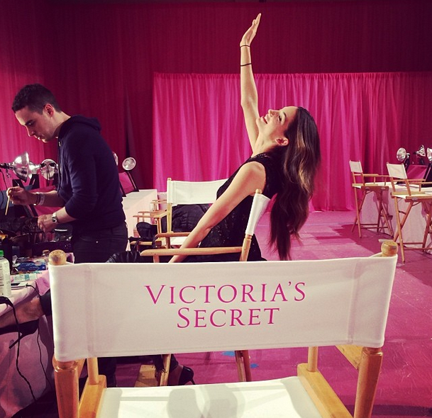 victoria's secret fashion show backstage instagram