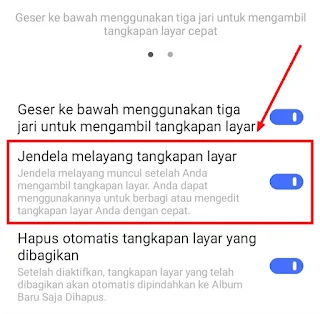 5. Cara Screenshot HP VIVO Dengan 3 Jari