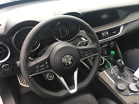 Interior view of 2018 Alfa Romeo Stelvio Ti Sport AWD