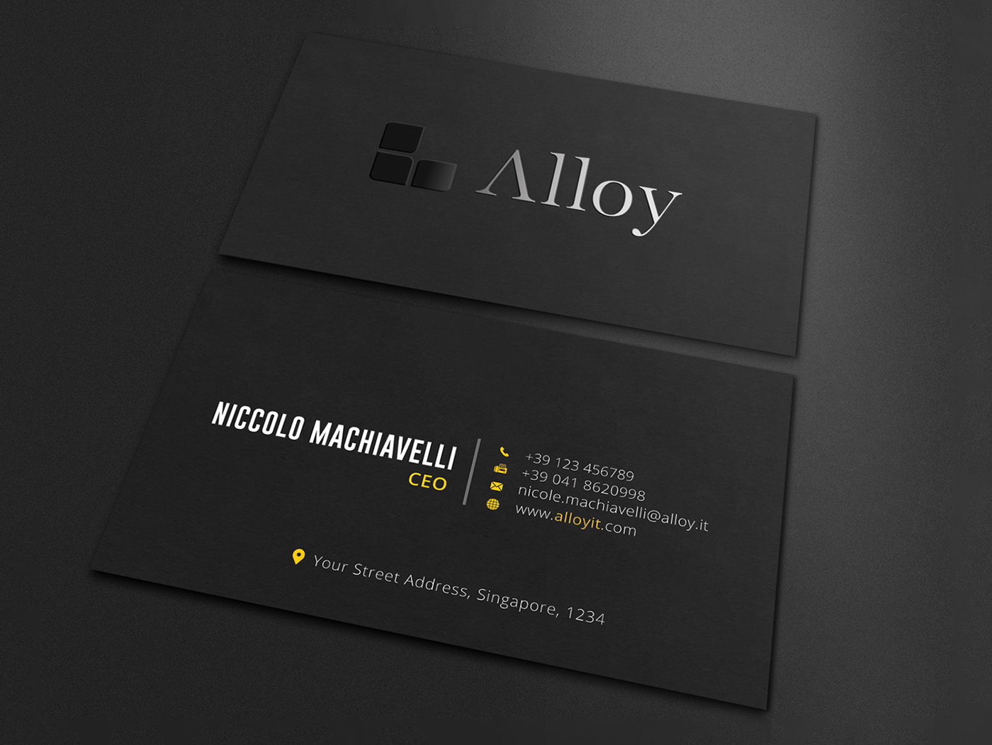 Download Business Card Mockup PSD file | Free Download Vol.1 - Graphic School