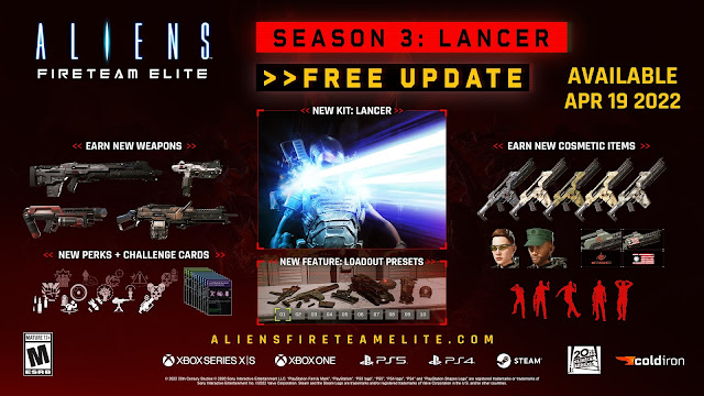 Aliens: Fireteam Elite Season 3: Lancer content