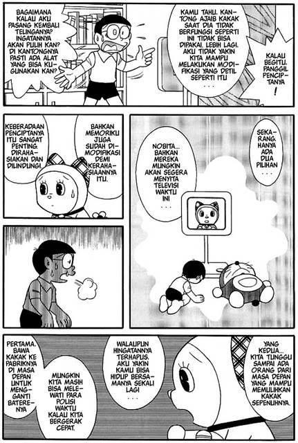 Komik Doraemon Episode Terakhir, Takut Menangis Jangan 