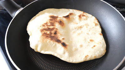 Flatbread in pan