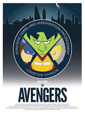 Marvel Movie Poster Series by DaveWill - The Avengers Print