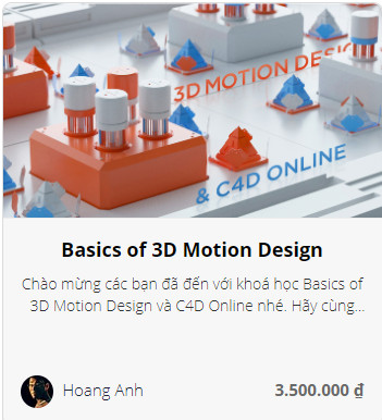 Basics of 3D Motion Design Của Redcatacademy