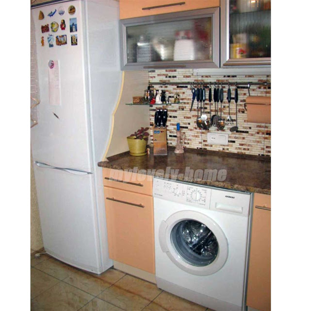 Washing Machine in Kitchen Design Placement Ideas